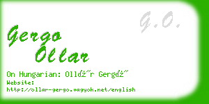 gergo ollar business card